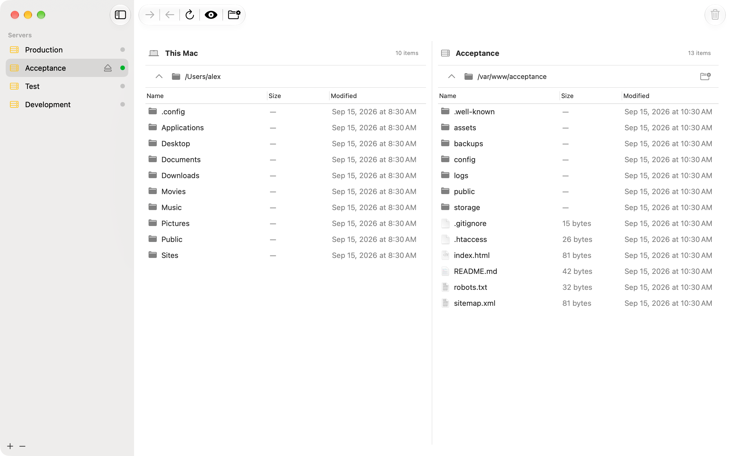 Show hidden files and folders when you need them.