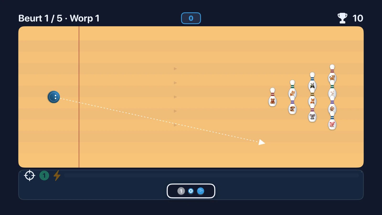 Animal Bowling on Apple TV: aim for a strike