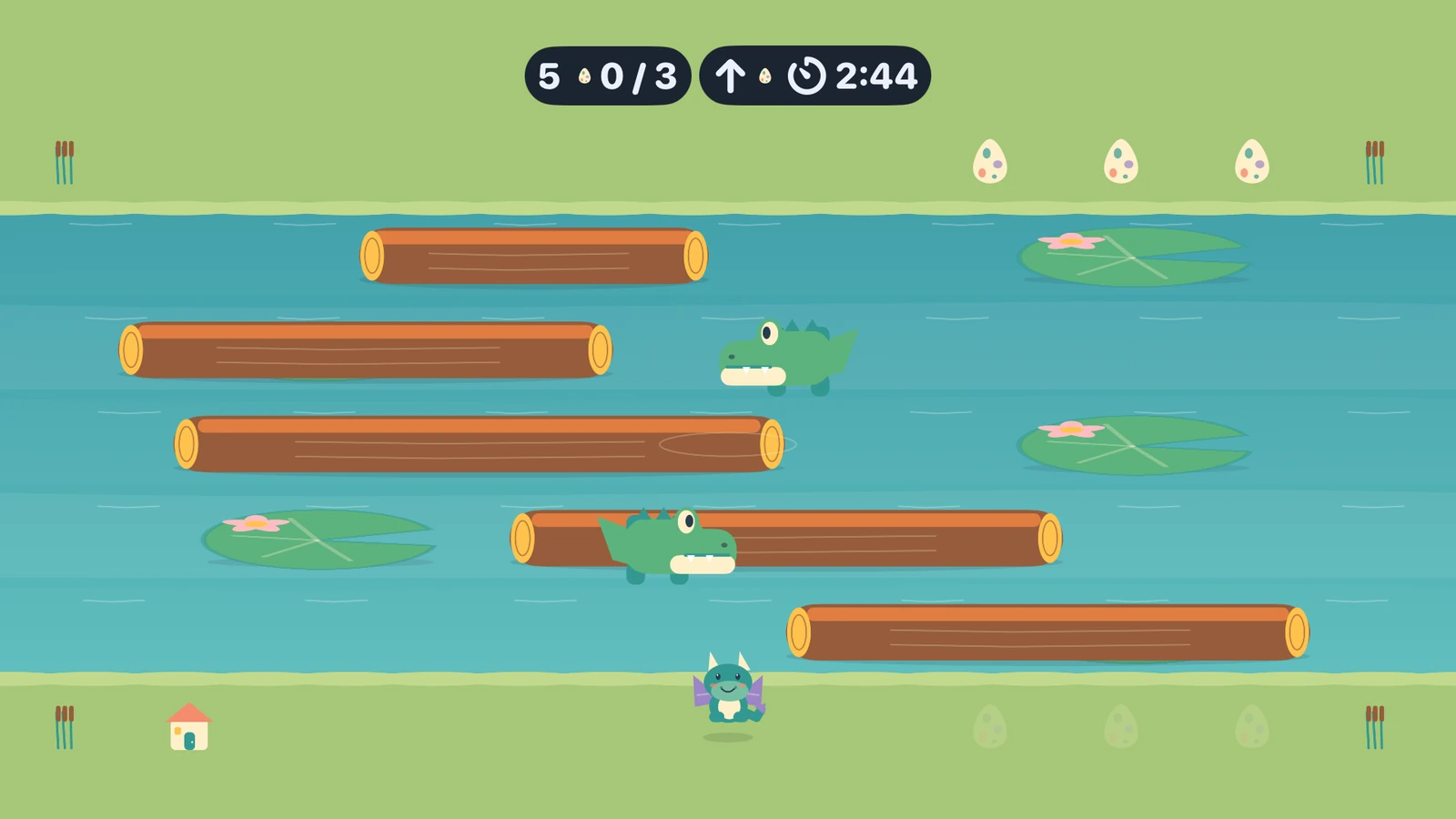 River Adventure on Apple TV: hop across the river
