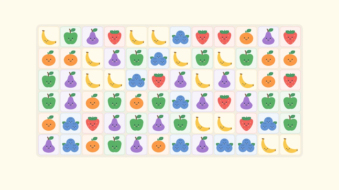 Fruit Match: colourful matching puzzles