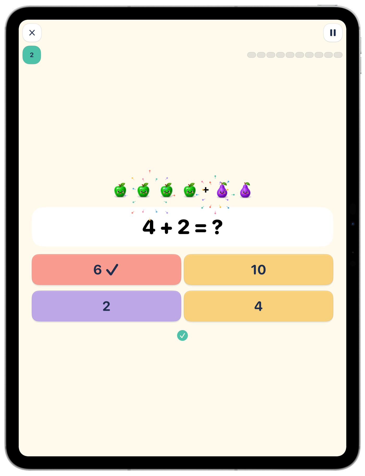 Maths on iPad: practise numbers and arithmetic