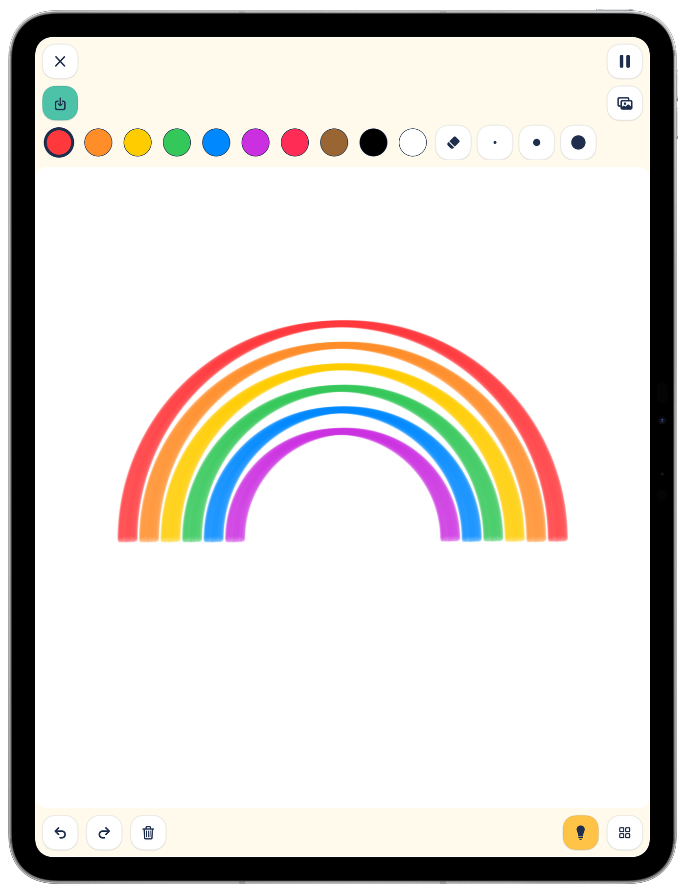 Drawing on iPad: create a colourful picture